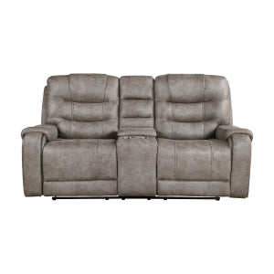 Oberon Brown Double Reclining Loveseat - Ornate Home