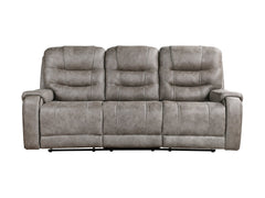 Oberon Brown Double Reclining Sofa - Ornate Home