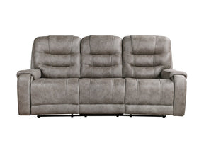 Oberon Brown Double Reclining Sofa - Ornate Home