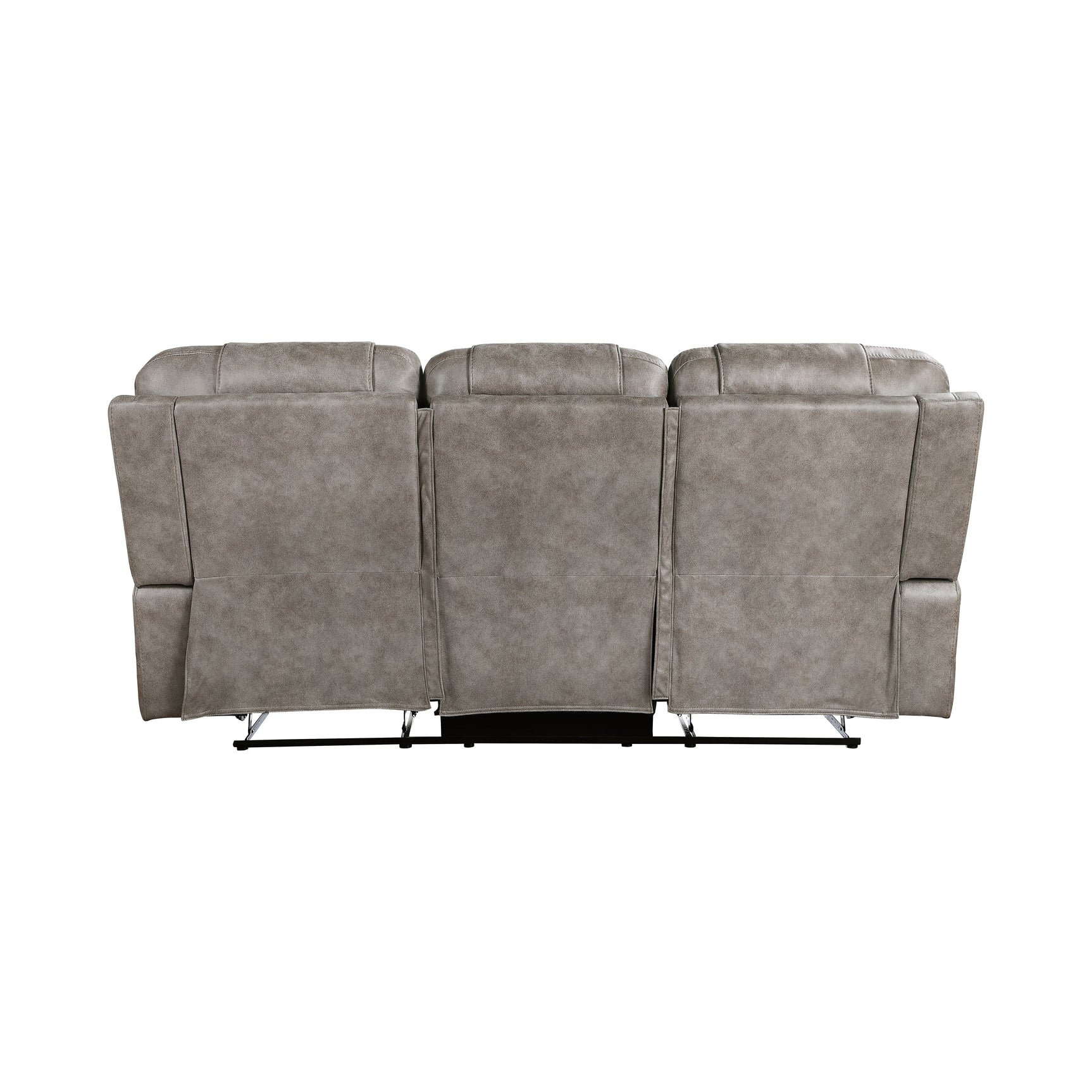 Oberon Brown Double Reclining Sofa - Ornate Home