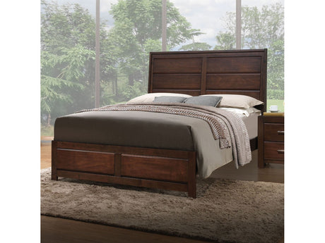 Oberreit Walnut Eastern King Bed - Ornate Home