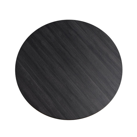 Oberto Dark Gray Round Dining Table - Ornate Home