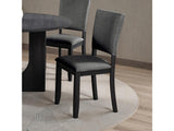 Oberto Dark Gray Side Chair (Set of 4) - Ornate Home
