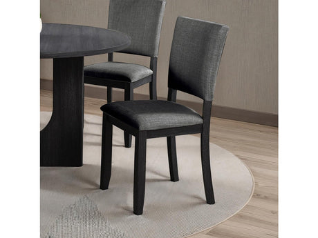 Oberto Dark Gray Side Chair (Set of 4) - Ornate Home