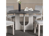 Oberto Gray Round Dining Table - Ornate Home