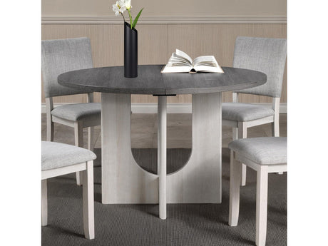 Oberto Gray Round Dining Table - Ornate Home