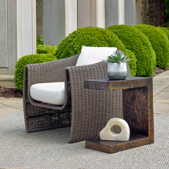 Obra Bronze Outdoor Side Table - Ornate Home