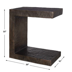 Obra Bronze Outdoor Side Table - Ornate Home