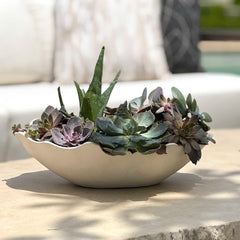 Obscura Warm White Outdoor Bowl - Ornate Home