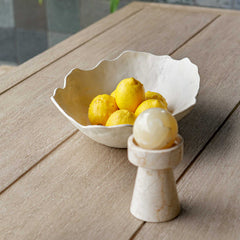 Obscura Warm White Outdoor Bowl - Ornate Home