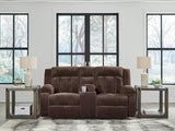 Observation Chocolate Power Reclining Loveseat w/Console (Online Special Price) - Ornate Home