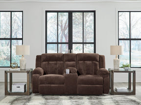 Observation Chocolate Power Reclining Loveseat w/Console (Online Special Price) - Ornate Home