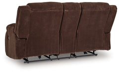 Observation Chocolate Power Reclining Loveseat w/Console - Ornate Home