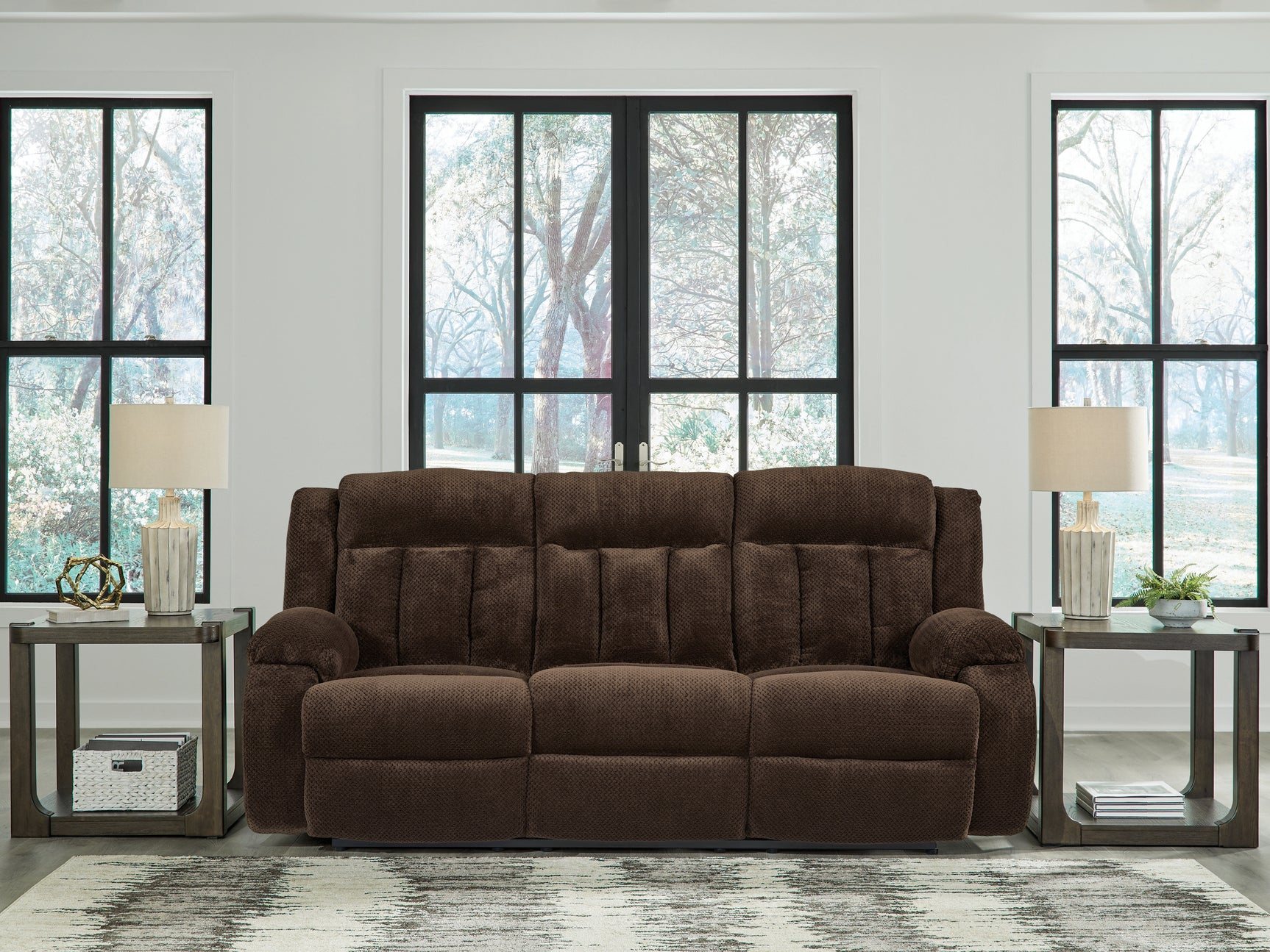 Observation Chocolate Power Reclining Sofa and Loveseat (Online Special Price) - Ornate Home