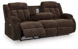 Observation Chocolate Power Reclining Sofa and Loveseat - Ornate Home
