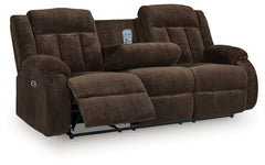Observation Chocolate Power Reclining Sofa and Loveseat - Ornate Home