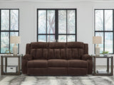 Observation Chocolate Power Reclining Sofa w/Drop Down Table (Online Special Price) - Ornate Home