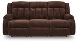 Observation Chocolate Power Reclining Sofa w/Drop Down Table (Online Special Price) - Ornate Home