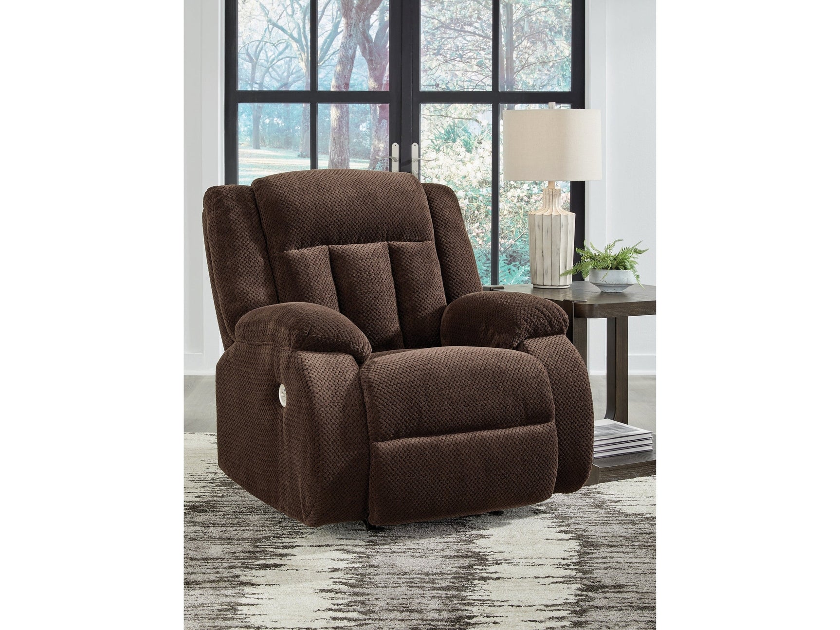 Observation Chocolate Power Rocker Recliner - Ornate Home