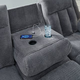 Observation Steel Power Reclining Sofa w/Drop Down Table (Online Special Price) - Ornate Home