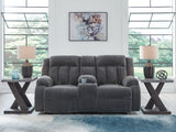 Observation Steel Reclining Power Loveseat w/Console (Online Special Price) - Ornate Home