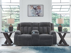 Observation Steel Reclining Power Loveseat w/Console (Online Special Price) - Ornate Home