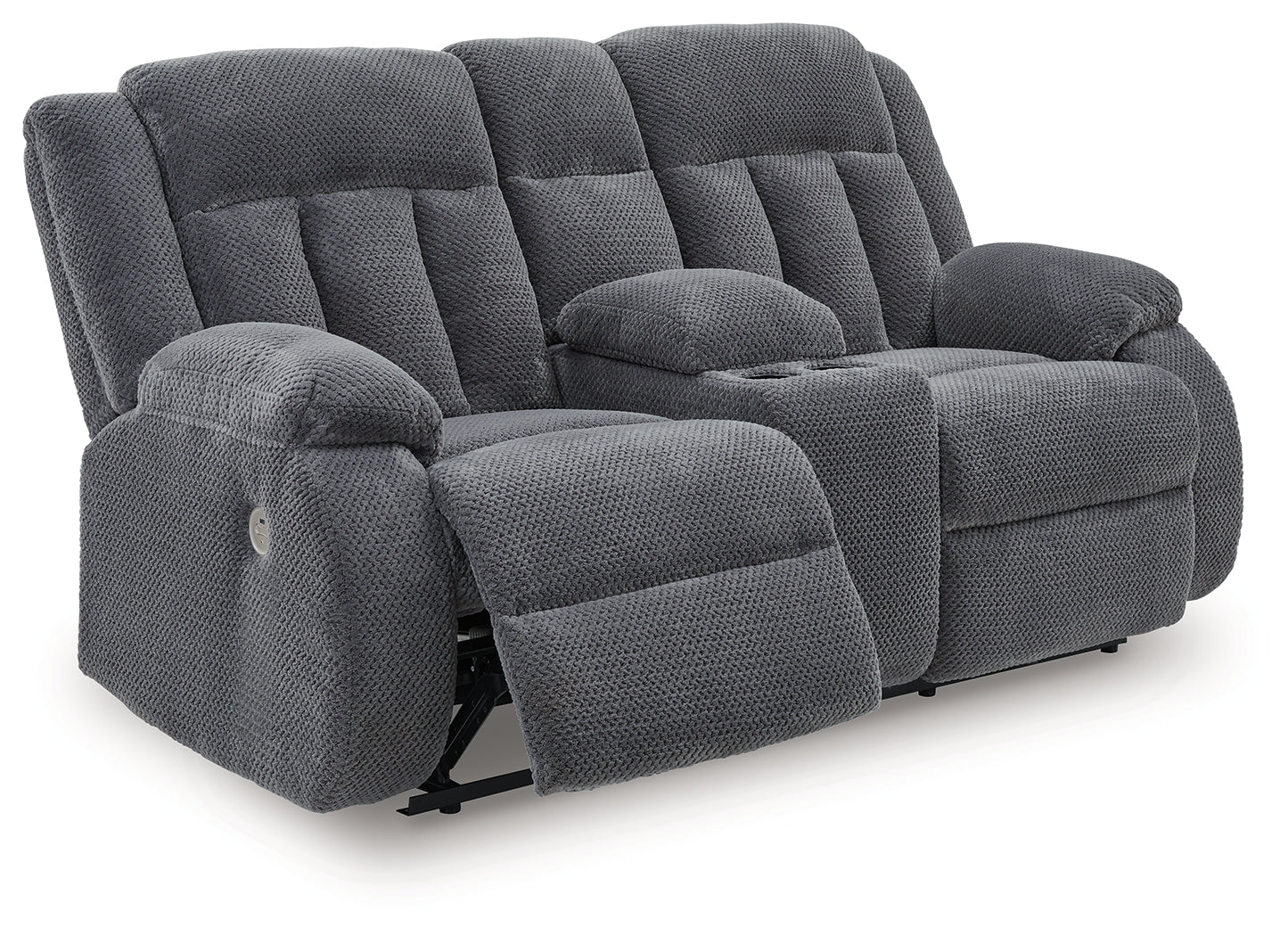 Observation Steel Reclining Power Loveseat w/Console (Online Special Price) - Ornate Home