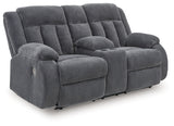 Observation Steel Reclining Power Loveseat w/Console - Ornate Home