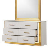 Obsession White & Gold Dresser - Ornate Home
