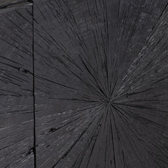 Obsidian Black Three-Door Sideboard - Ornate Home