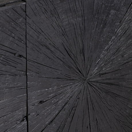 Obsidian Black Three-Door Sideboard - Ornate Home