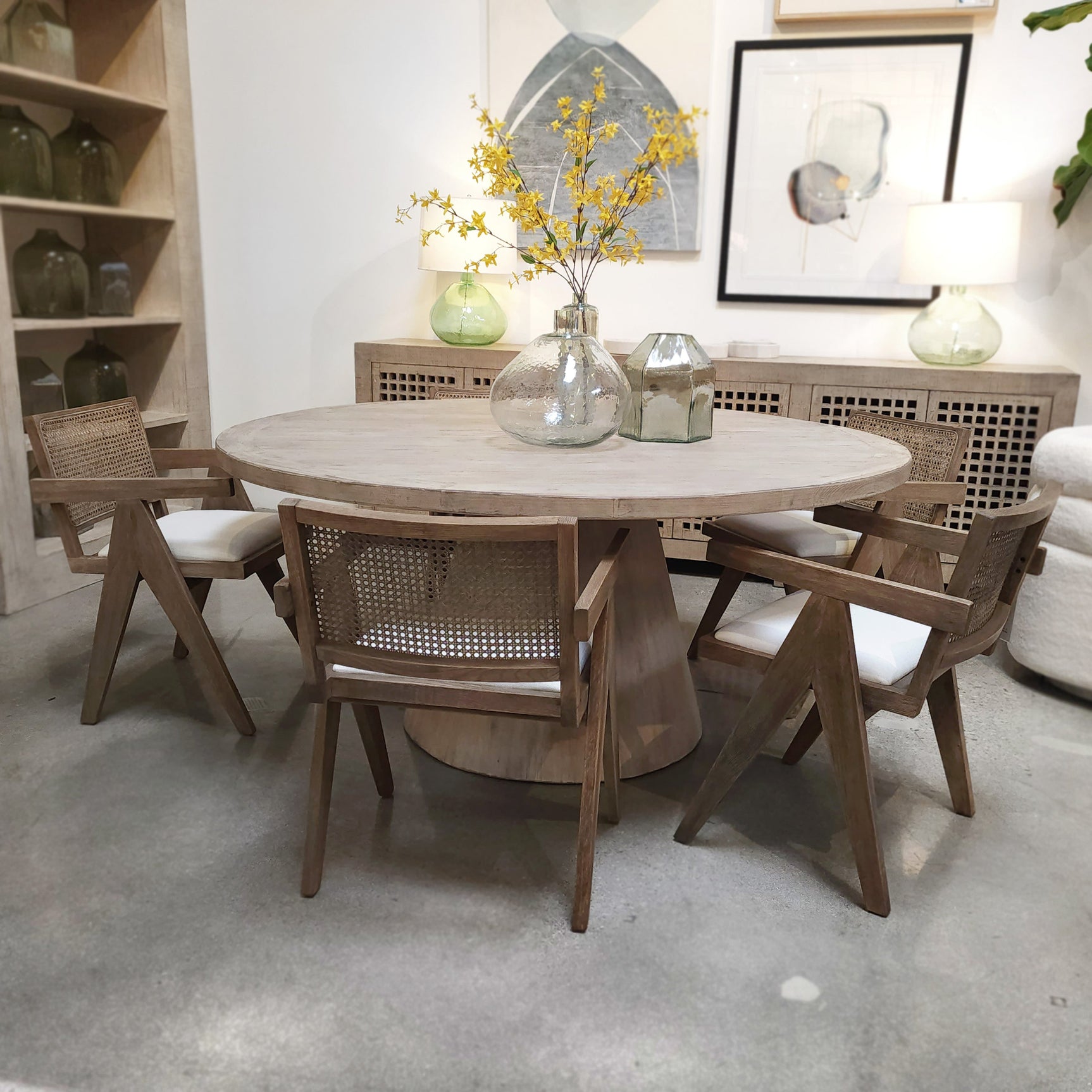 Ocampo Brown/White Dining Chair - Ornate Home