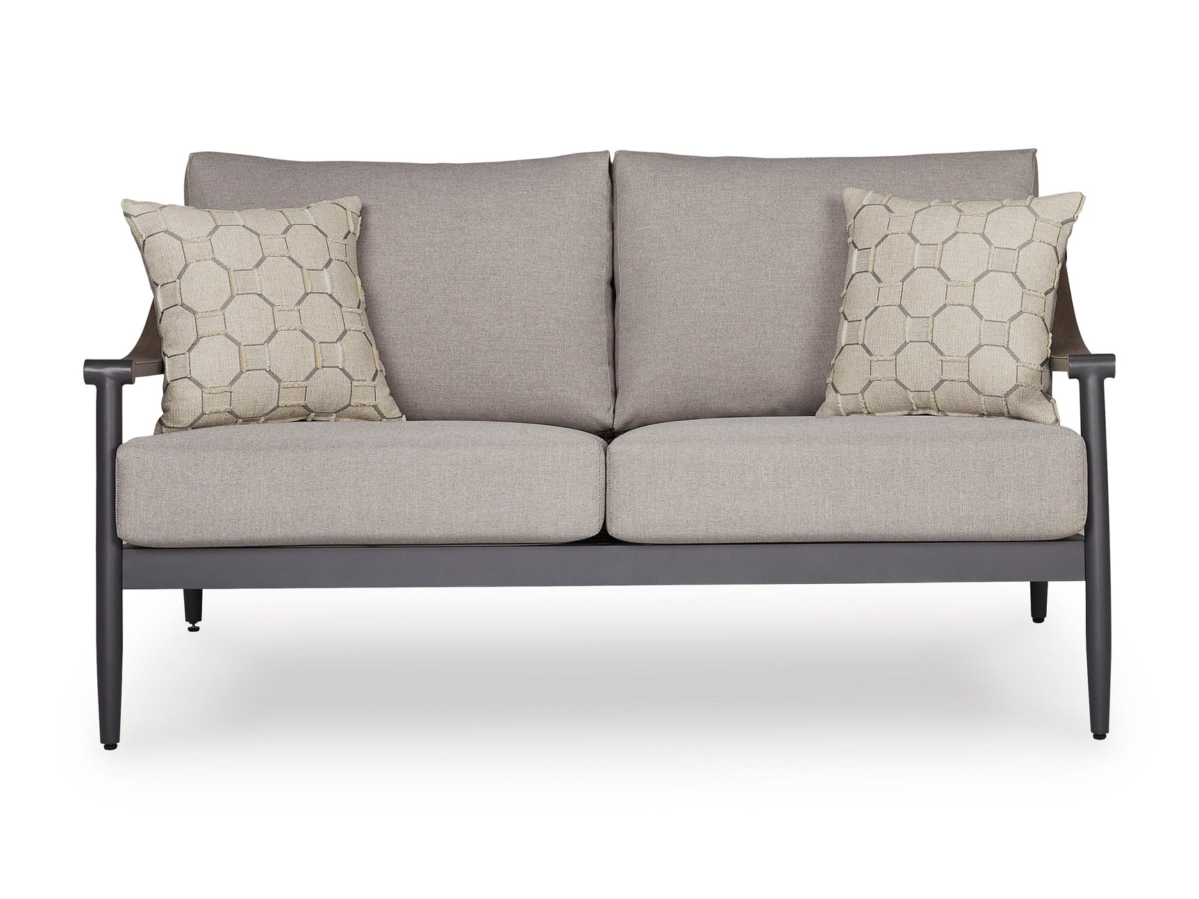 Ocean Beach Gray Loveseat w/Cushion - Ornate Home