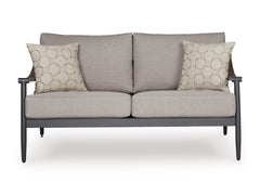 Ocean Beach Gray Loveseat w/Cushion - Ornate Home