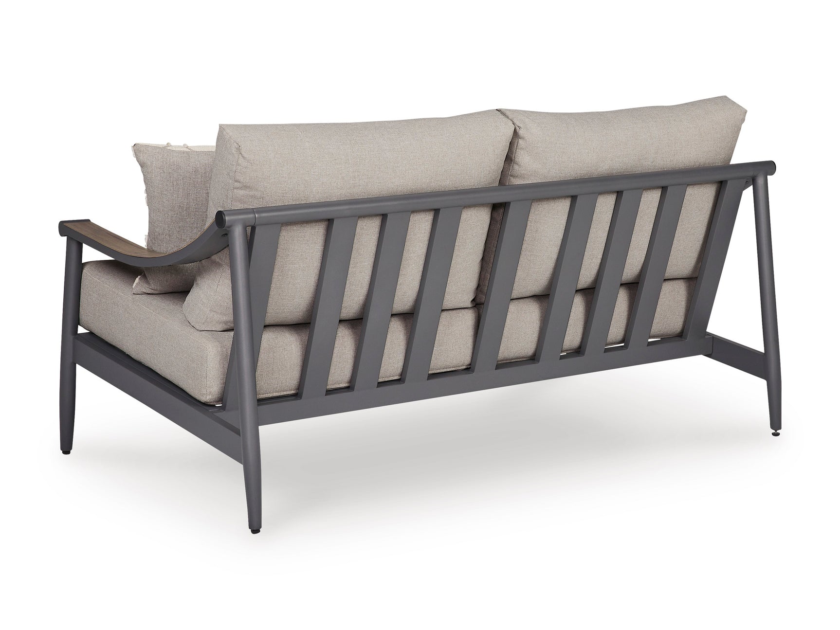 Ocean Beach Gray Loveseat w/Cushion - Ornate Home