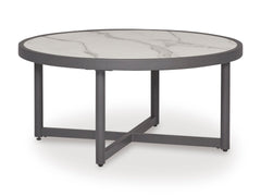 Ocean Beach Gray Round Cocktail Table - Ornate Home