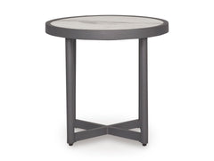 Ocean Beach Gray Round End Table - Ornate Home