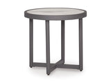 Ocean Beach Gray Round End Table - Ornate Home