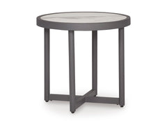 Ocean Beach Gray Round End Table - Ornate Home