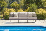 Ocean Beach Gray Sofa with Cushion - Ornate Home