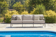 Ocean Beach Gray Sofa with Cushion - Ornate Home