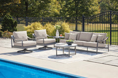 Ocean Beach Gray Sofa with Cushion - Ornate Home