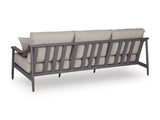 Ocean Beach Gray Sofa with Cushion - Ornate Home