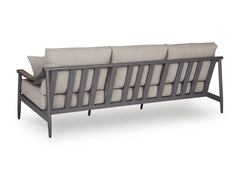 Ocean Beach Gray Sofa with Cushion - Ornate Home