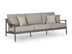 Ocean Beach Gray Sofa with Cushion - Ornate Home