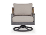 Ocean Beach Gray Swivel Lounge w/ Cushion - Ornate Home
