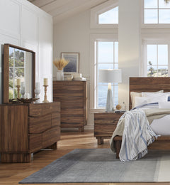 Ocean Five Drawer Solid Wood Chest in Natural Sengon - Ornate Home