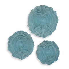 Ocean Gems Blue Wall Decor (Set of 3) - Ornate Home