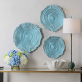 Ocean Gems Blue Wall Decor (Set of 3) - Ornate Home