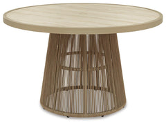 Ocean Park Beige Outdoor Dining Table - Ornate Home